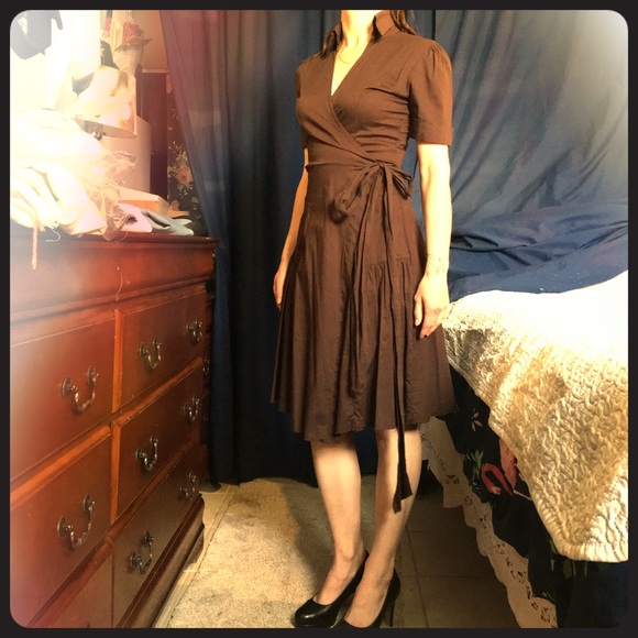 Cotton wrap dress - Picture 6 of 6
